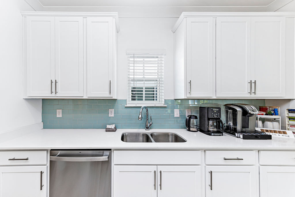 Kitchen - Dinnerware Sets are Accessible in the Cabinet. Children Dinnerware is Also Available for Little Friends