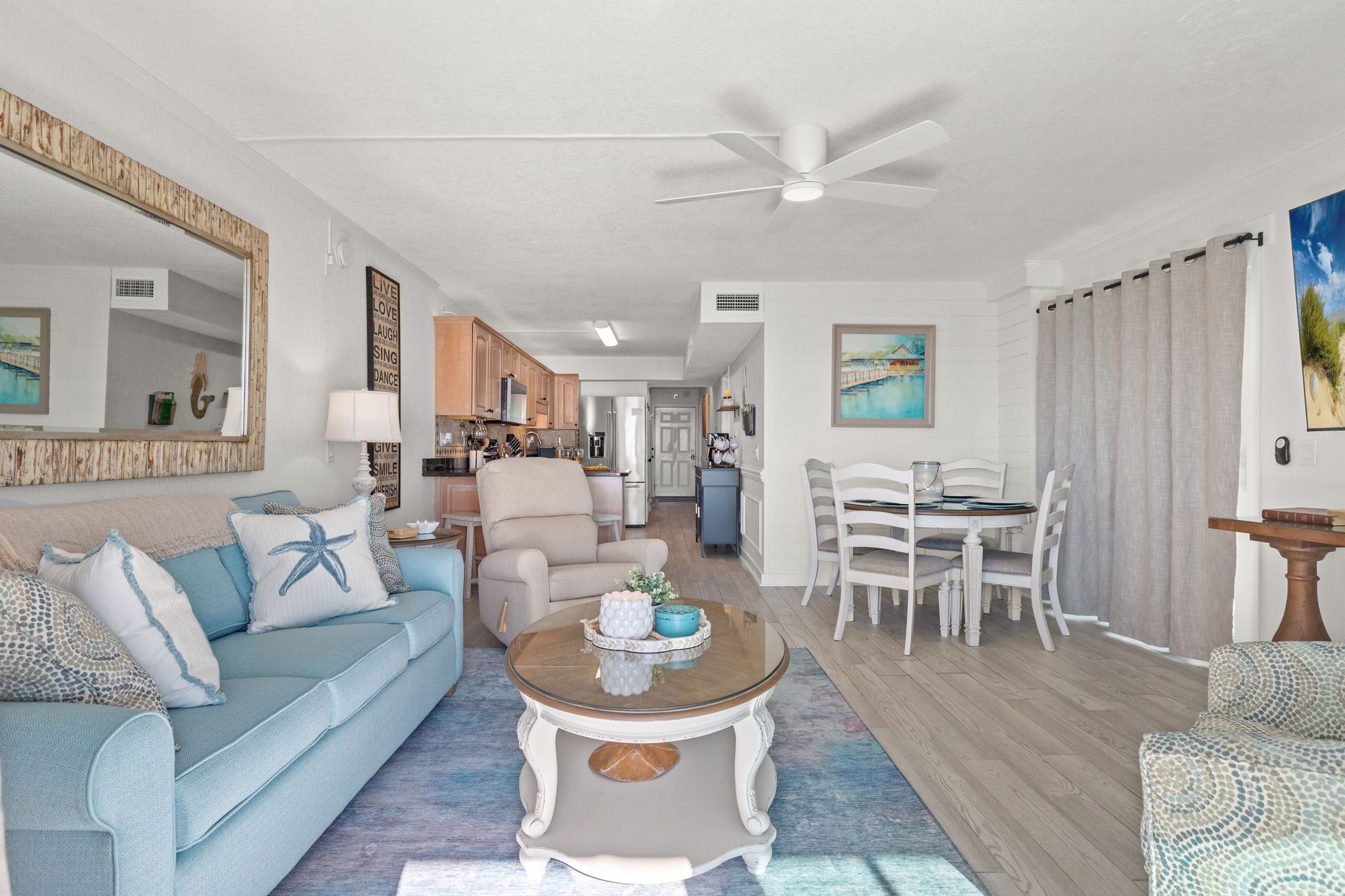 Beautifully appointed 2 bedroom, 2 bathroom beachfront getaway—directly on the sand and ready to welcome travelers. Thoughtfully stocked and designed for comfort, it’s the perfect place to unwind, make memories, and enjoy the Gulf from sunrise to sunset.