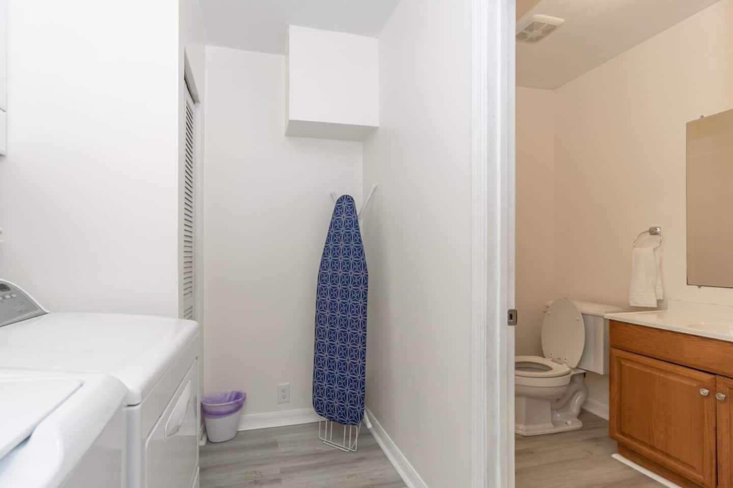 Laundry Room with Half Bathroom