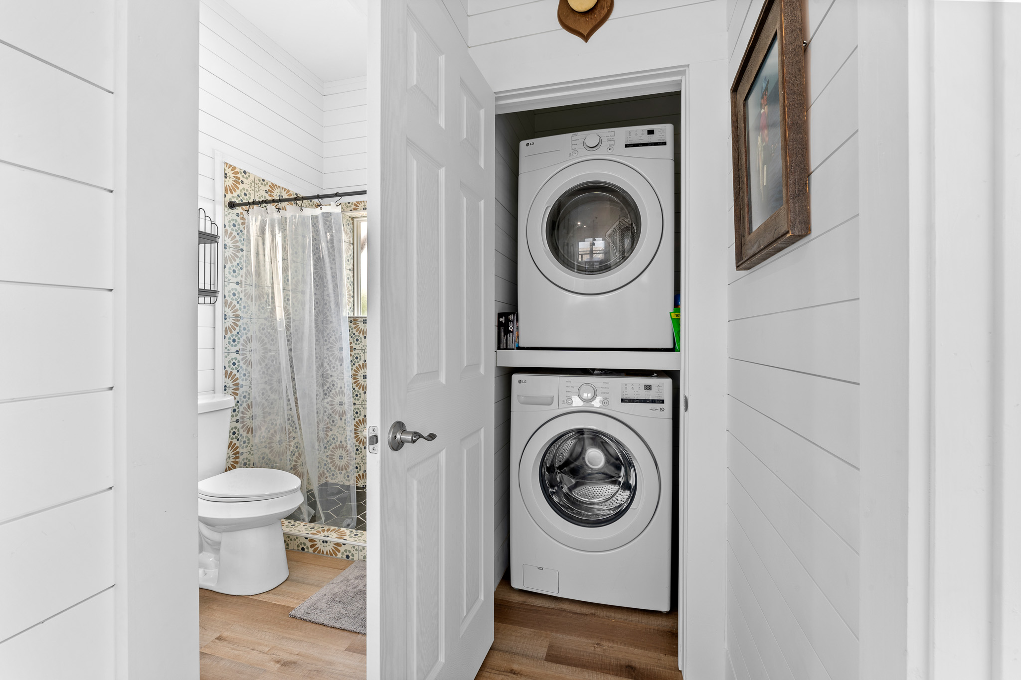 Washer and dryer for guest convenience
