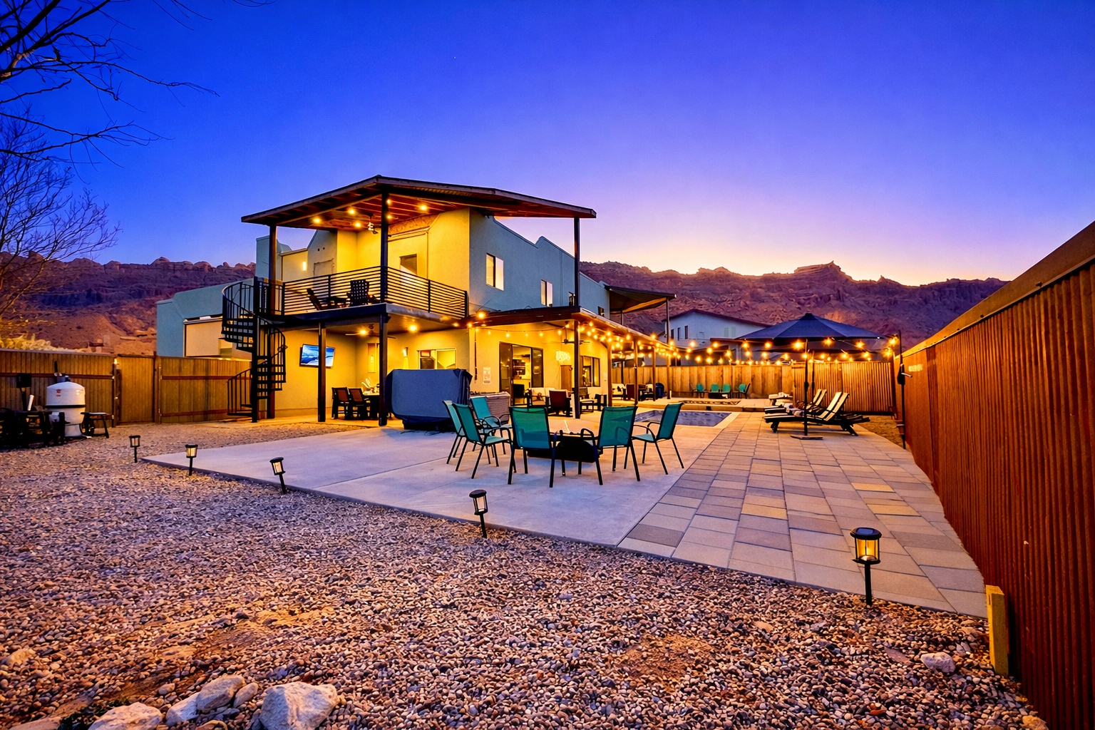 Large backyard for gatherings