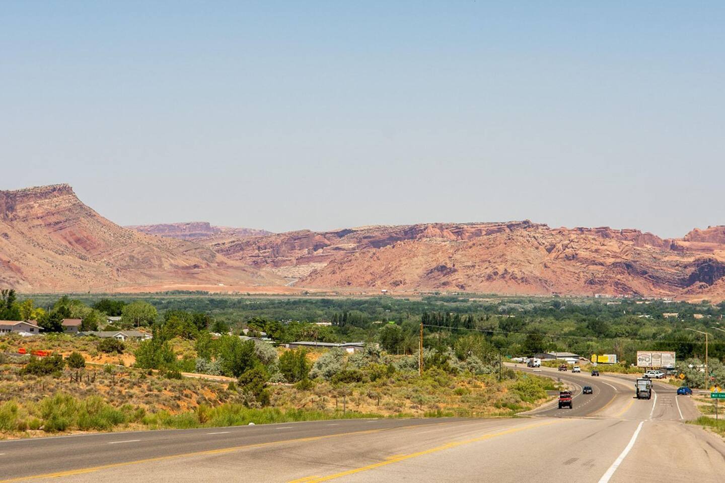 Gorgeous surrounding Moab mountains