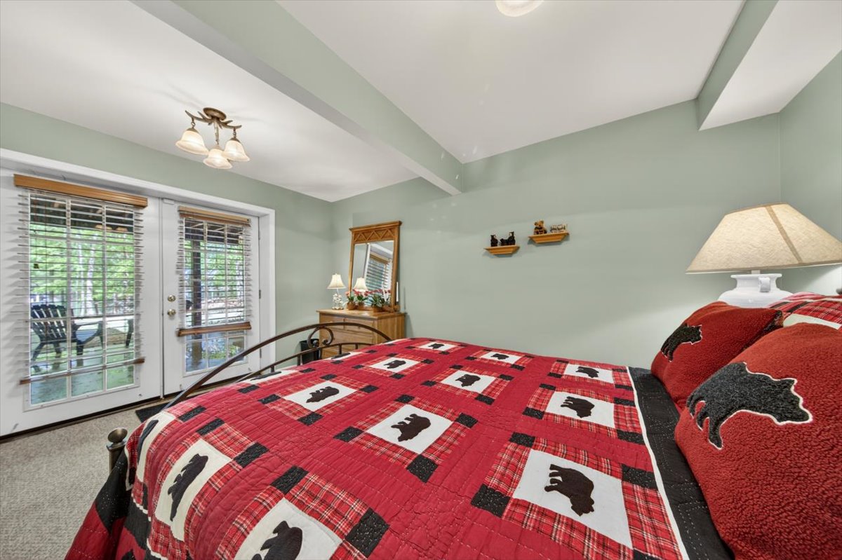 Cabin-style comfort designed for a restful stay.
