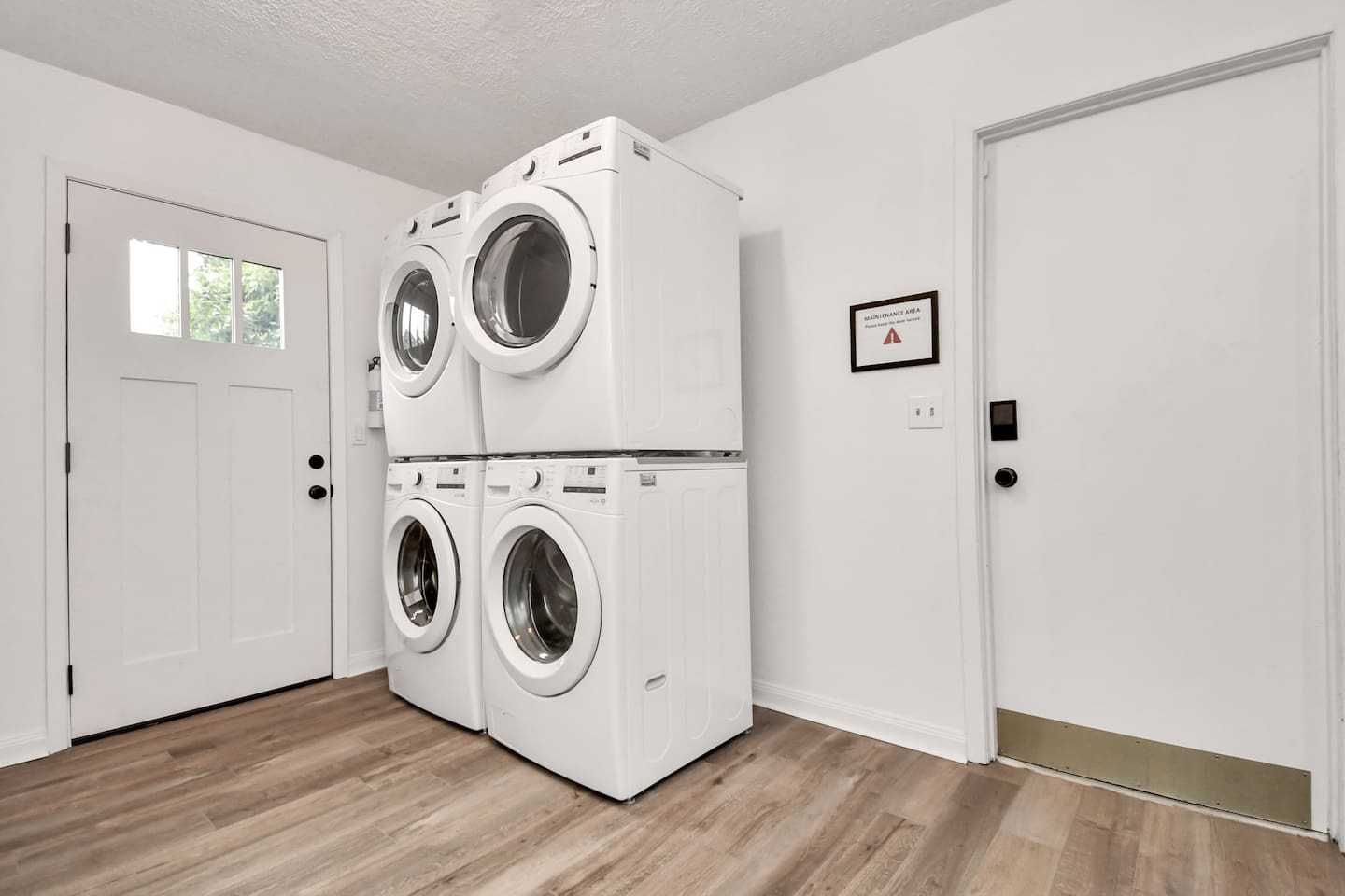 2 washers and 2 dryers to ensure our guests have minimal wait time when laundering clothes. 