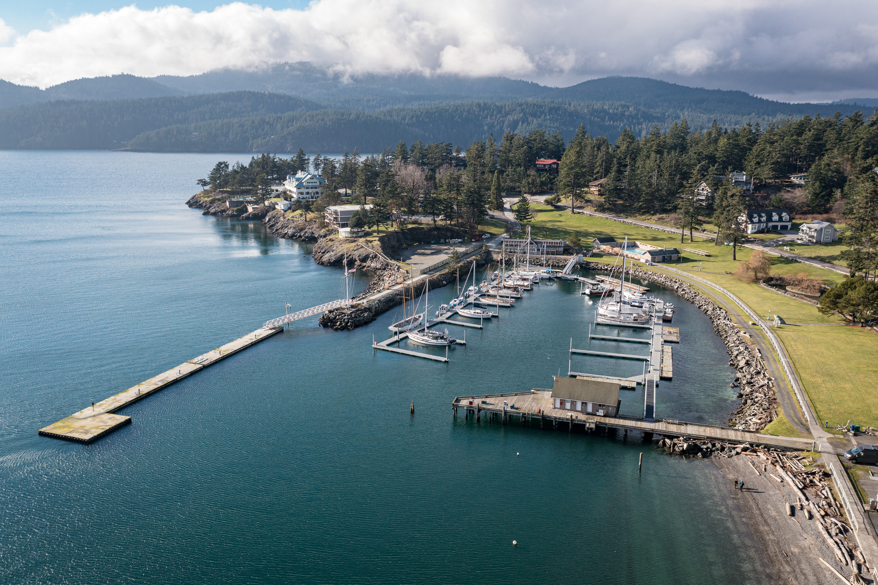 Walk to the harbor or Rosario Resort
