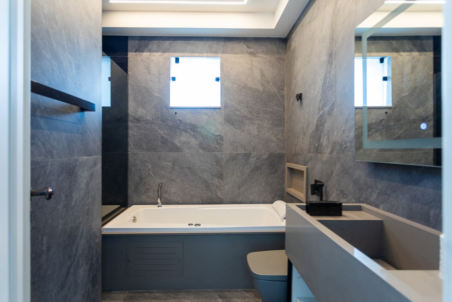 Brand new bathroom with jacuzzi tub!   Second floor bedroom with pull out sofa. 
