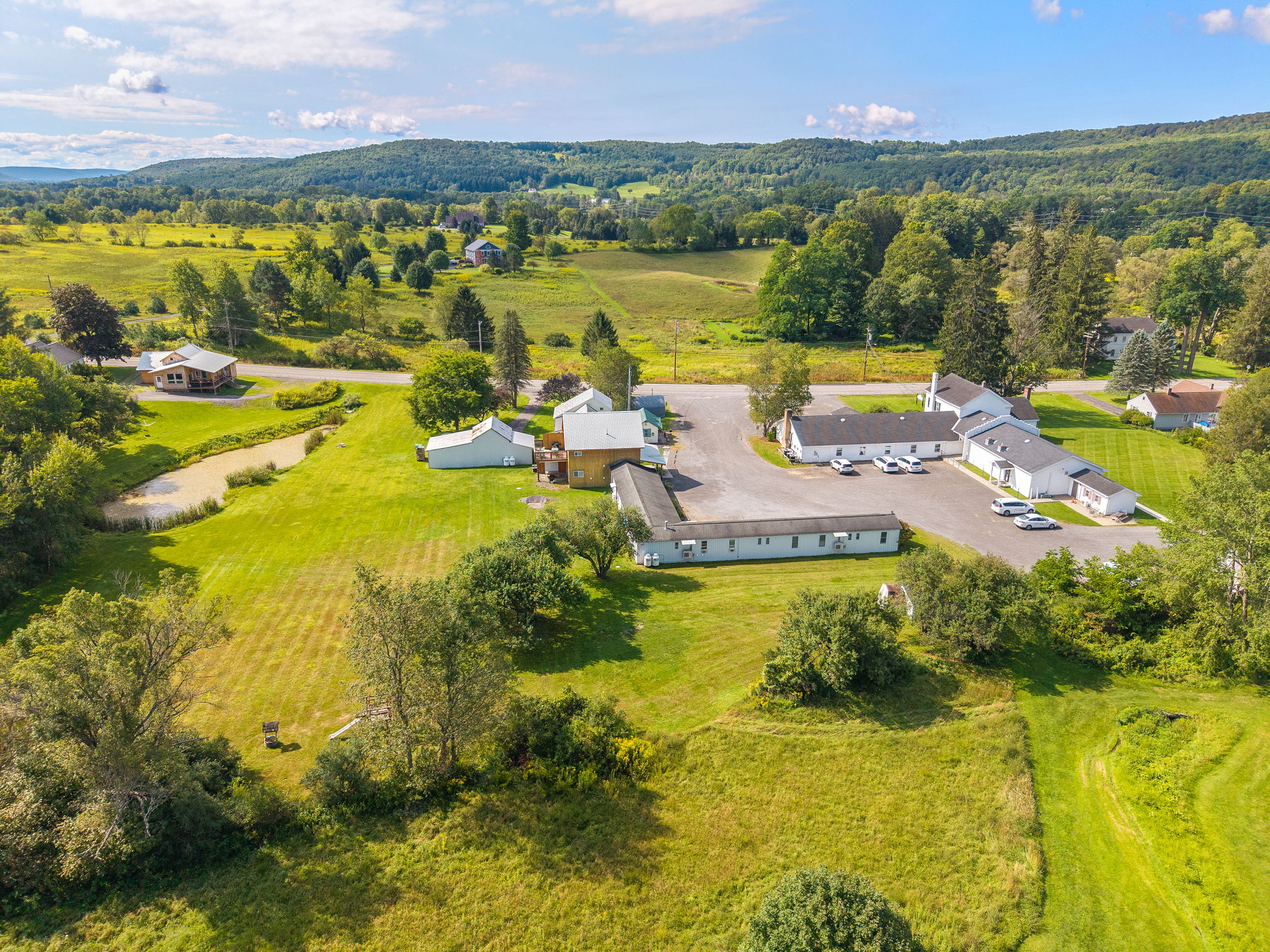 Enjoy a country setting with beautiful hills stretching into the distance.