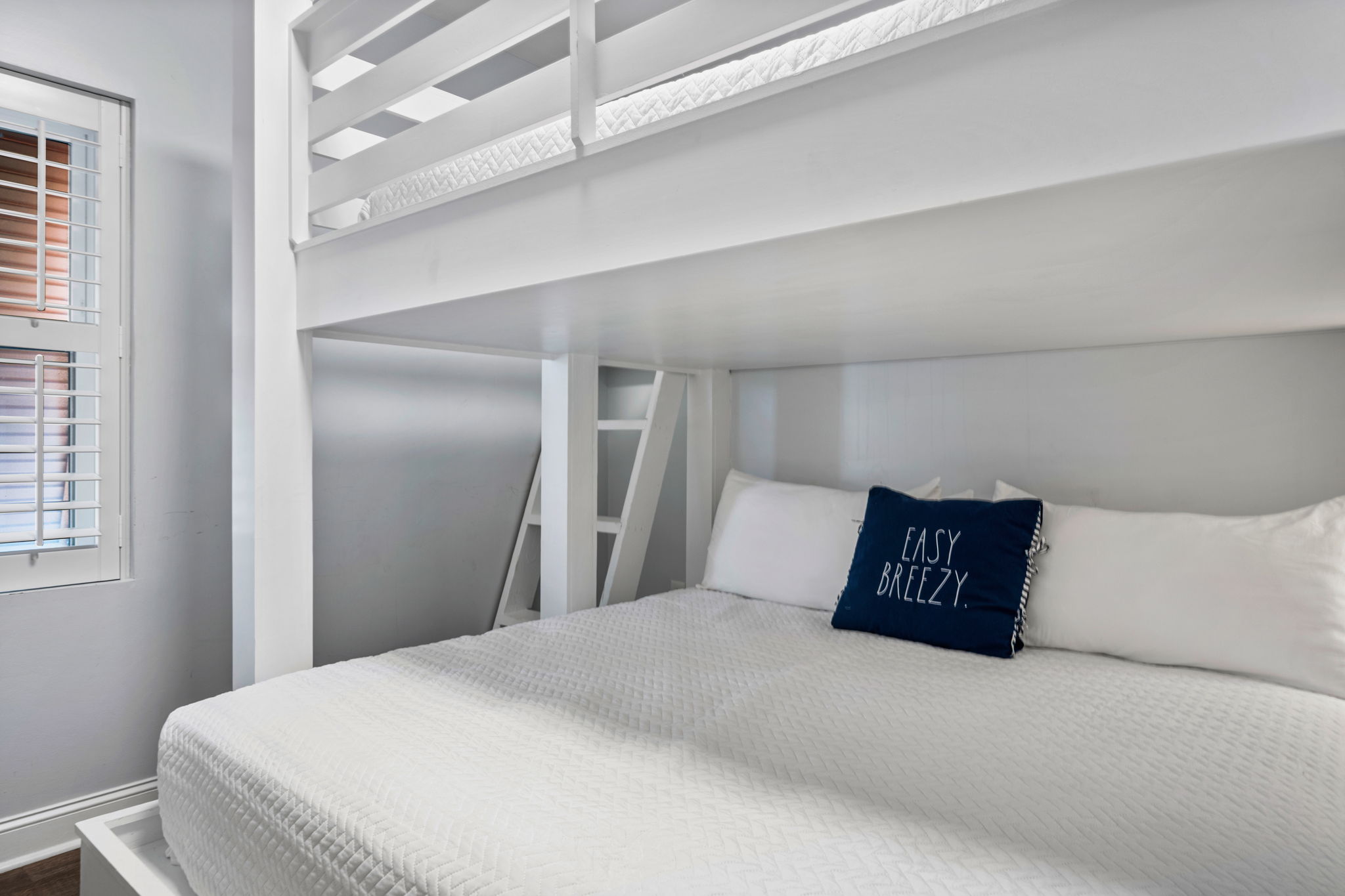 Queen over King Bunk room | Starfish | Oceanview 101 | 1116 Ocean Blvd, Isle of Palms, SC | IOP Escapes