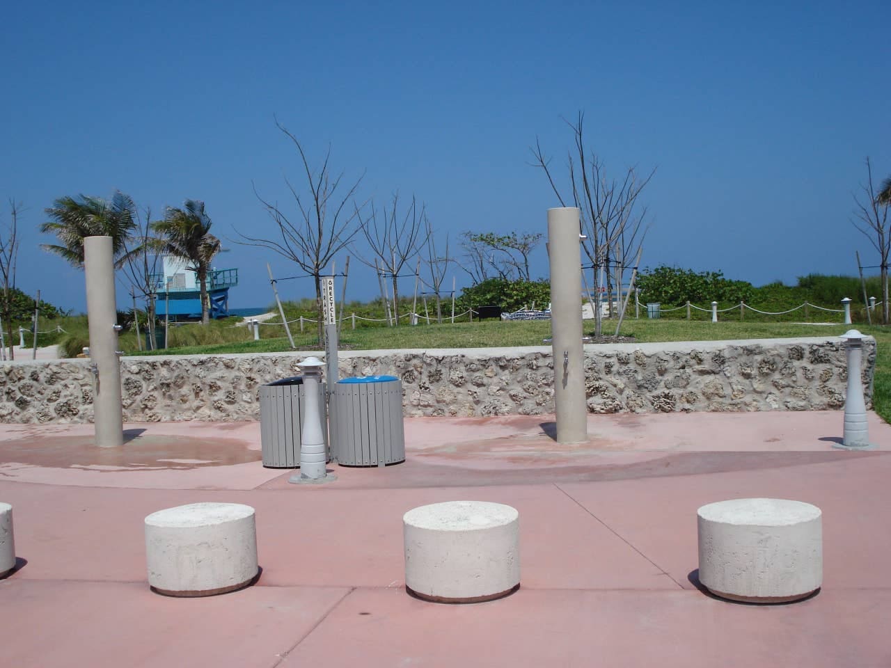 Beach Entrance with Showers, Lifeguard and Playground