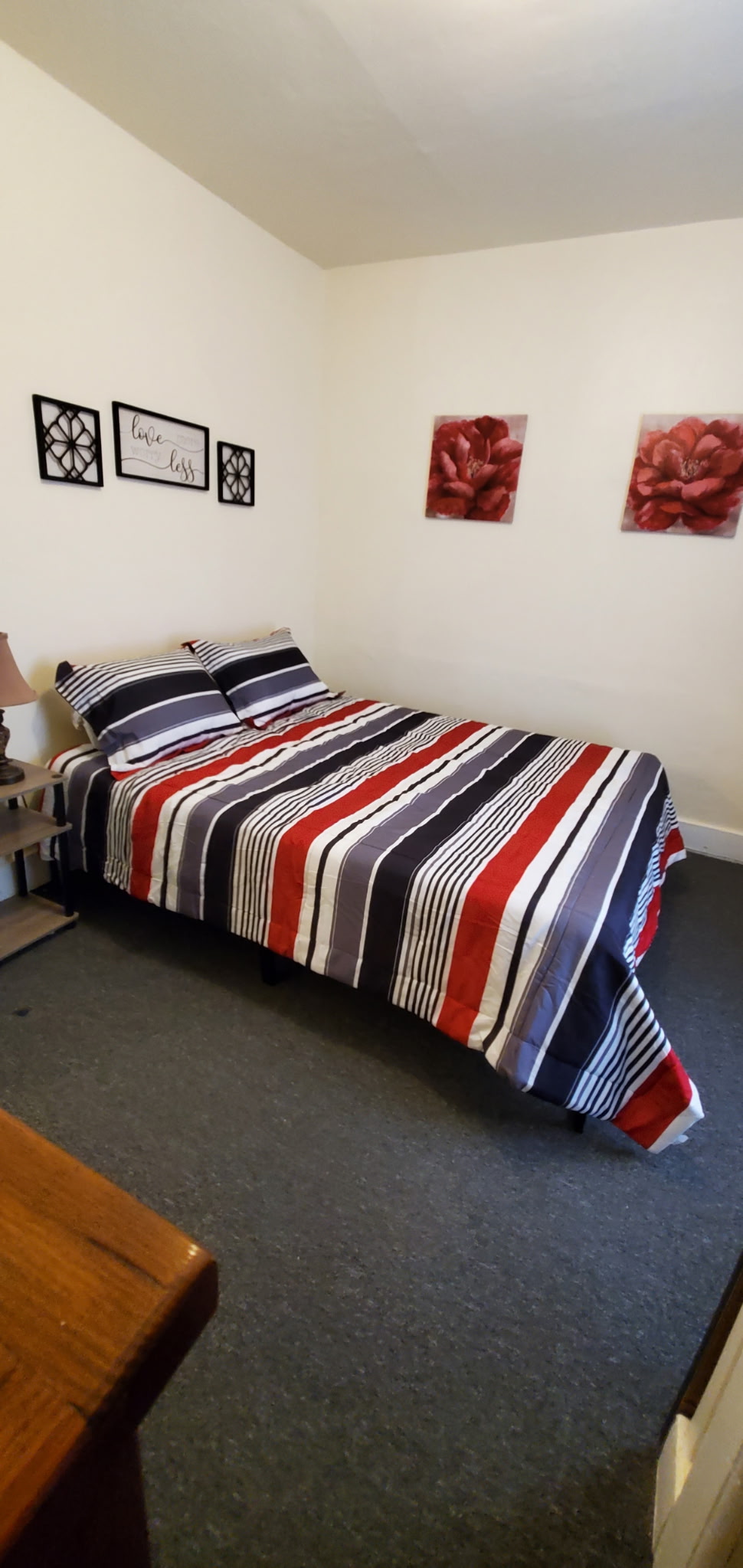 1 of 3 bedrooms all with Queen beds