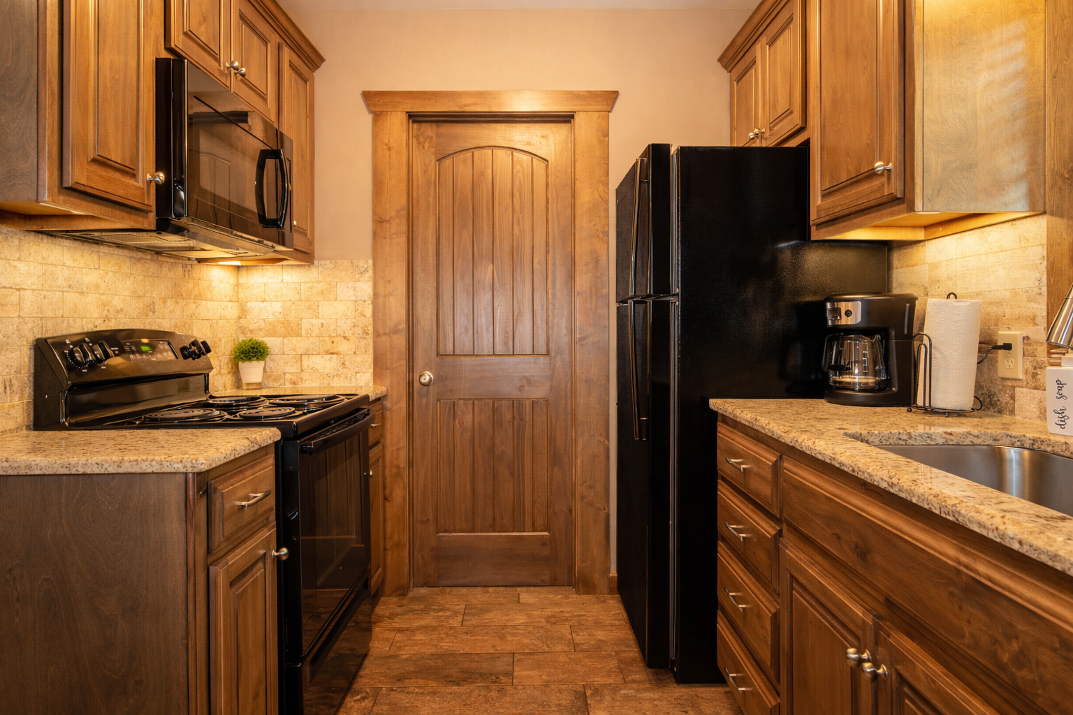 Fully stocked kitchen 