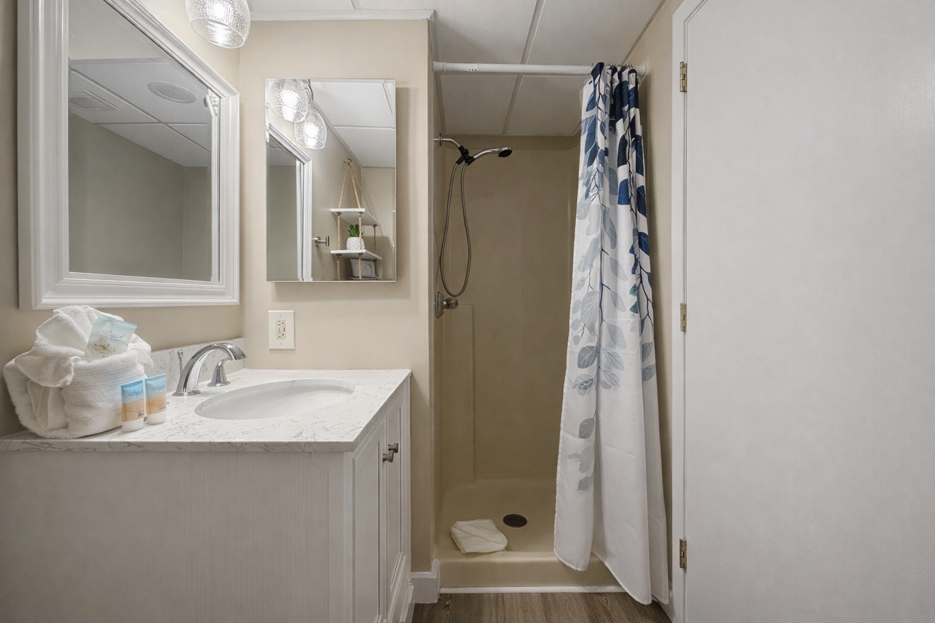 Second bathroom with shower