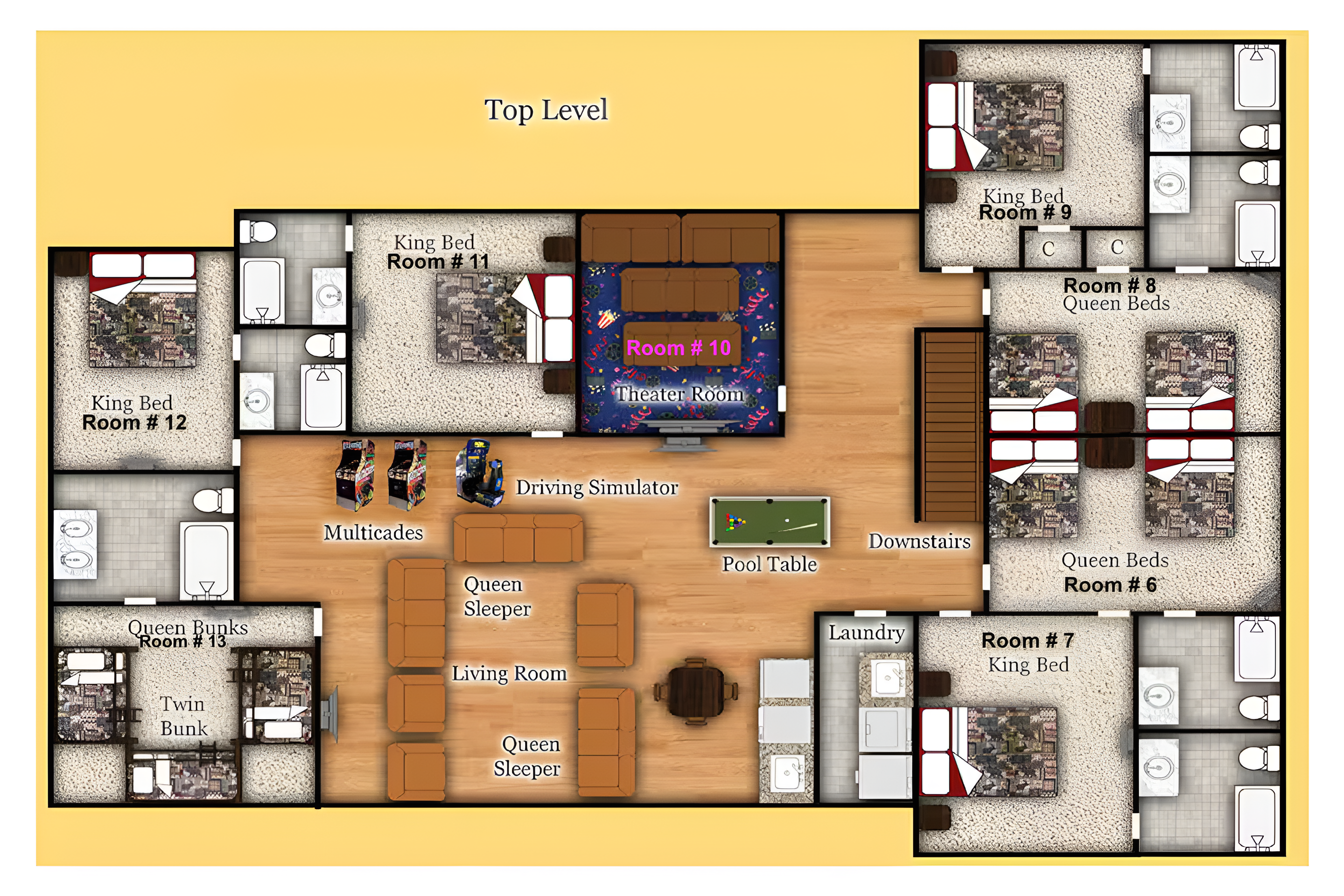 Top Level Floor Layout
