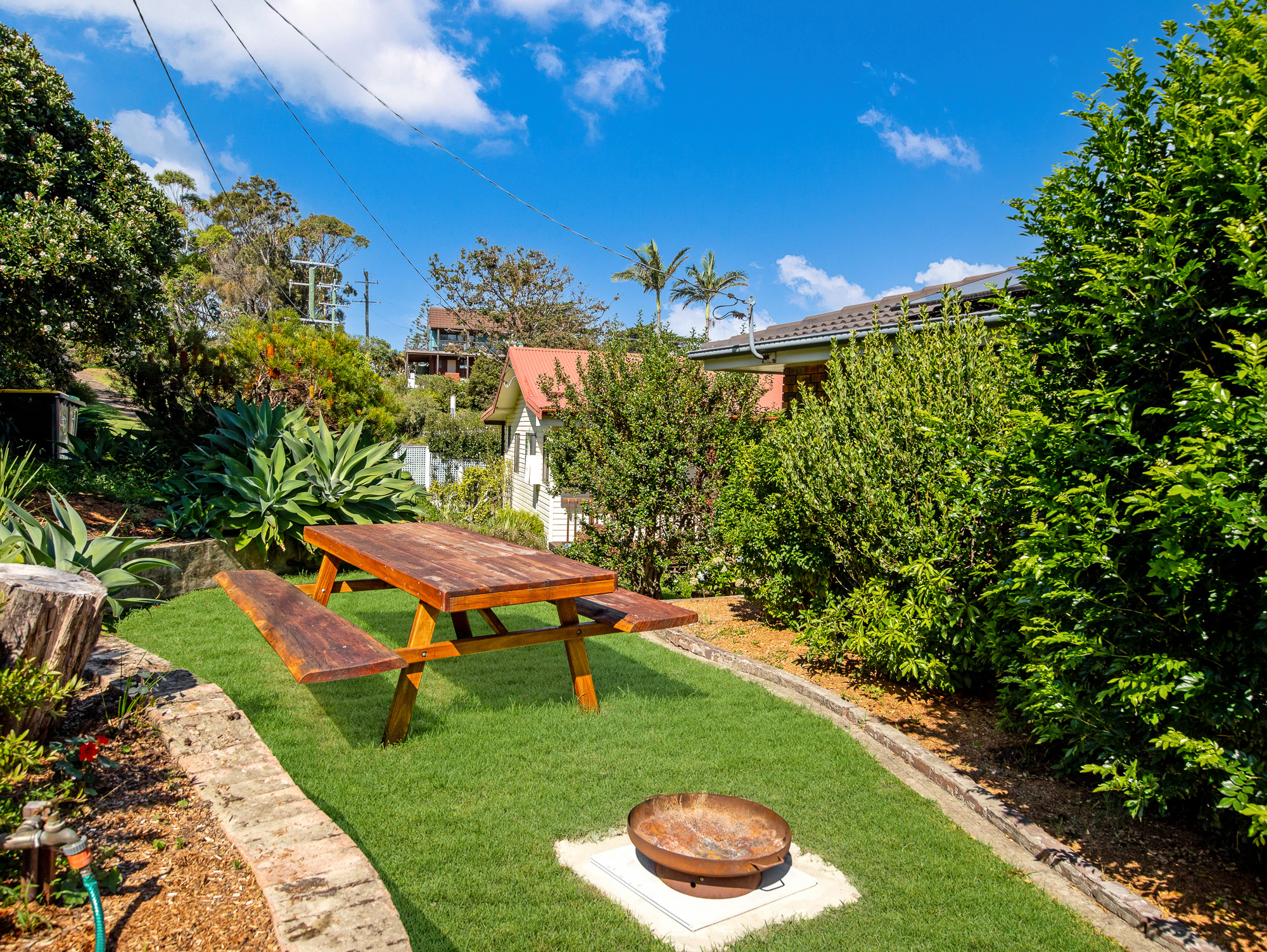 Outdoor dining.