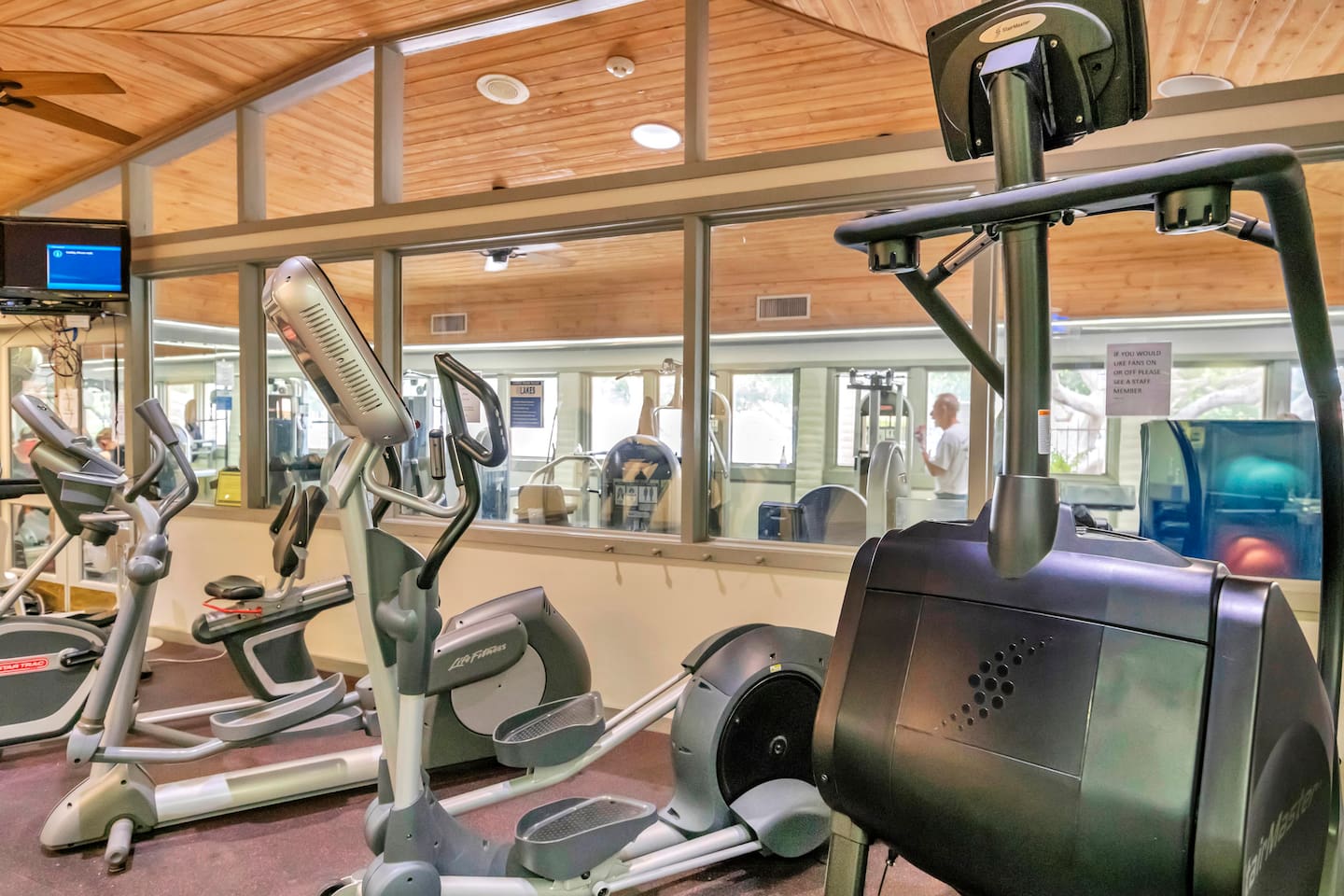 Exercise if you want (notify us in advance for membership access)