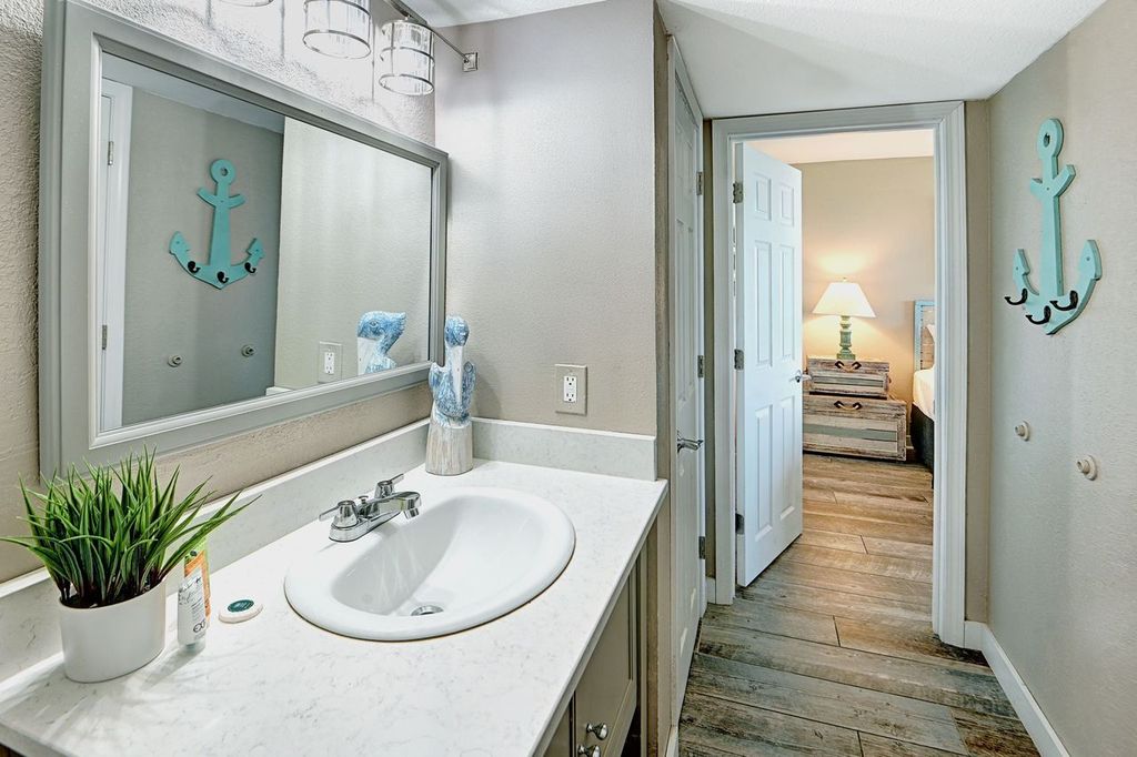 Clean, bright, and fully stocked—everything you need to refresh after a day at the beach!