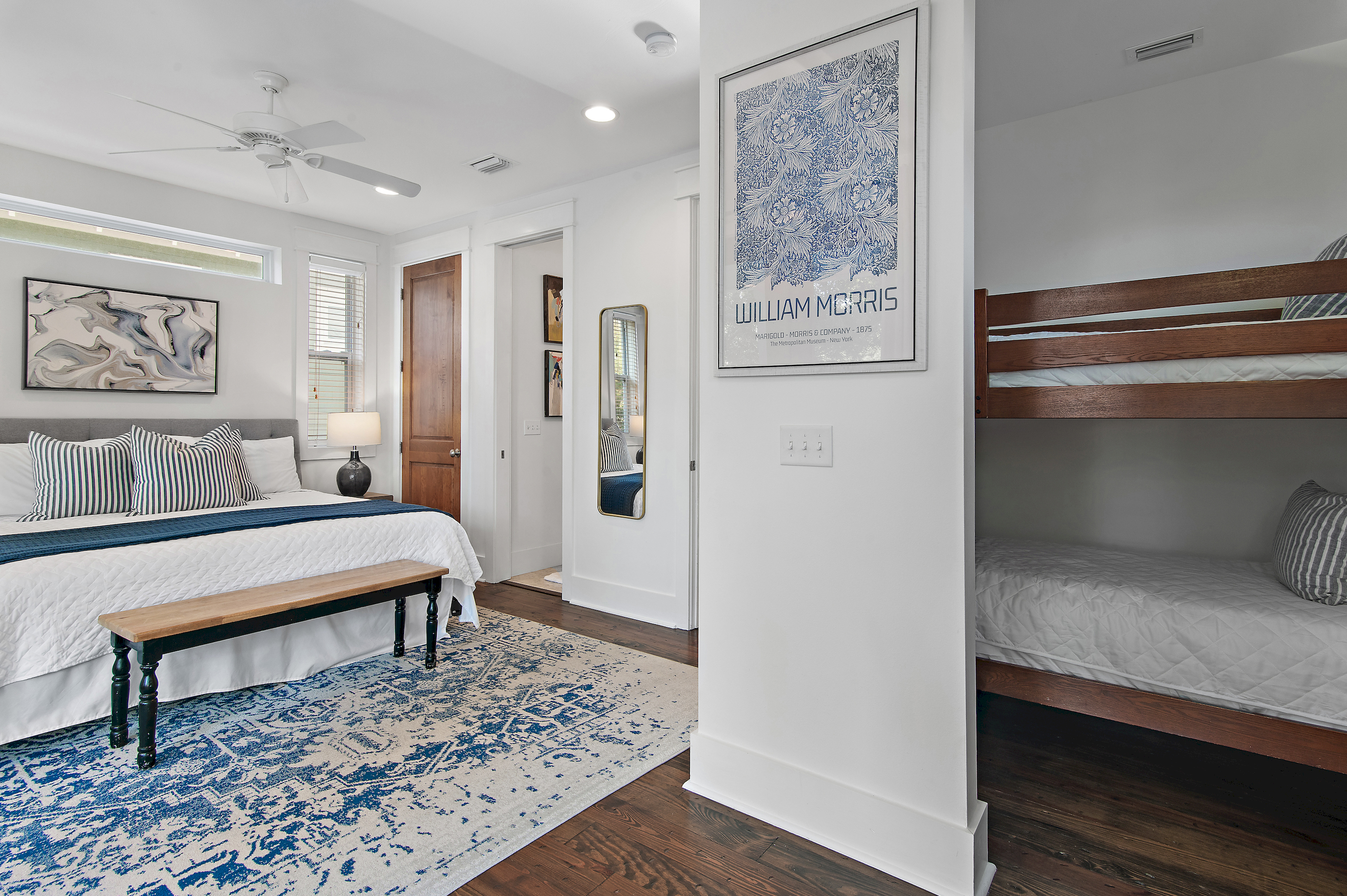 2nd floor master suite #2, with bunks area