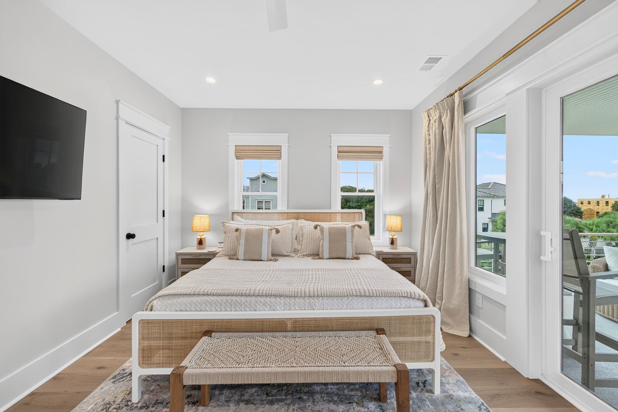 Bedroom 4: King Suite | Tahanan Palms | 3 38th Ave | IOP Escapes