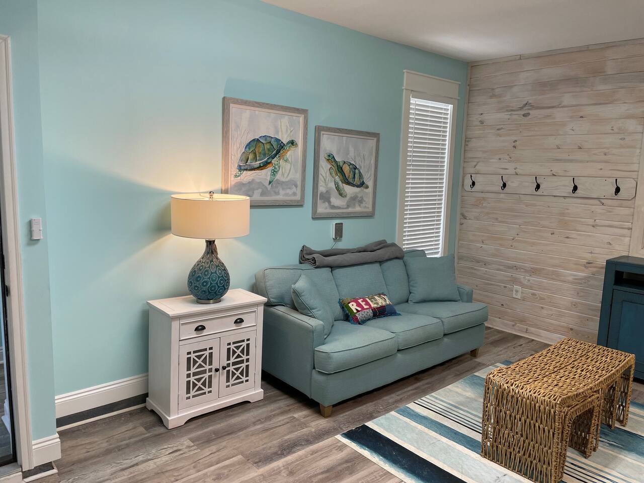 Another view of the huge 1st floor recently renovated 1st floor bedroom.  Lots of room for the kids to spread out, watch a show or play games.