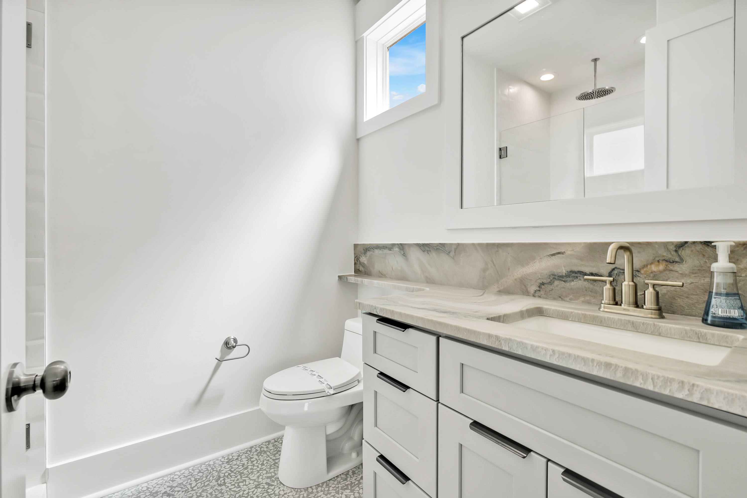 Natural light and plenty of countertop space