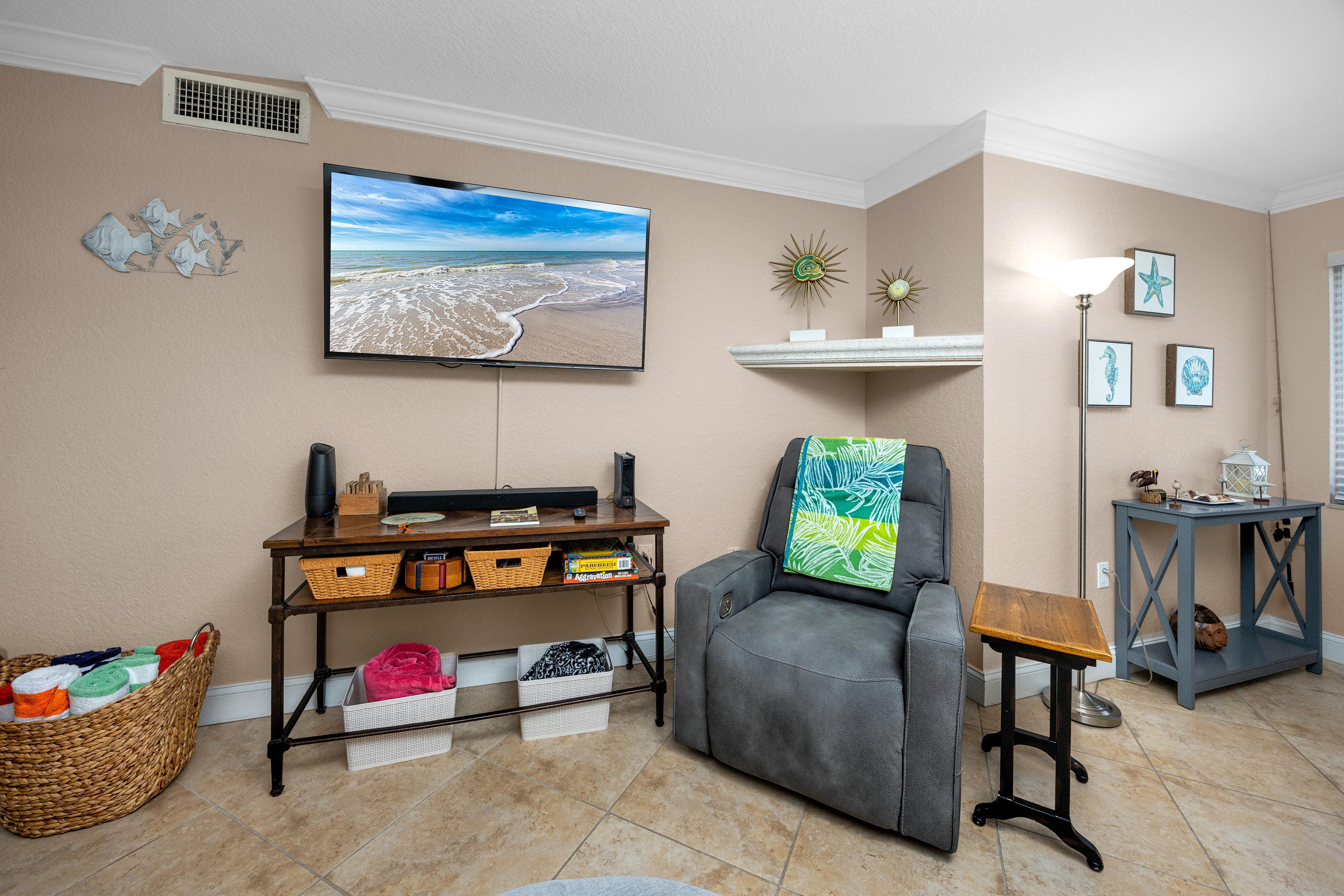 Smart TV games, and a work desk