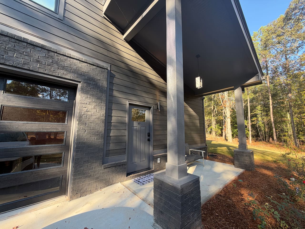 Front door and entry way