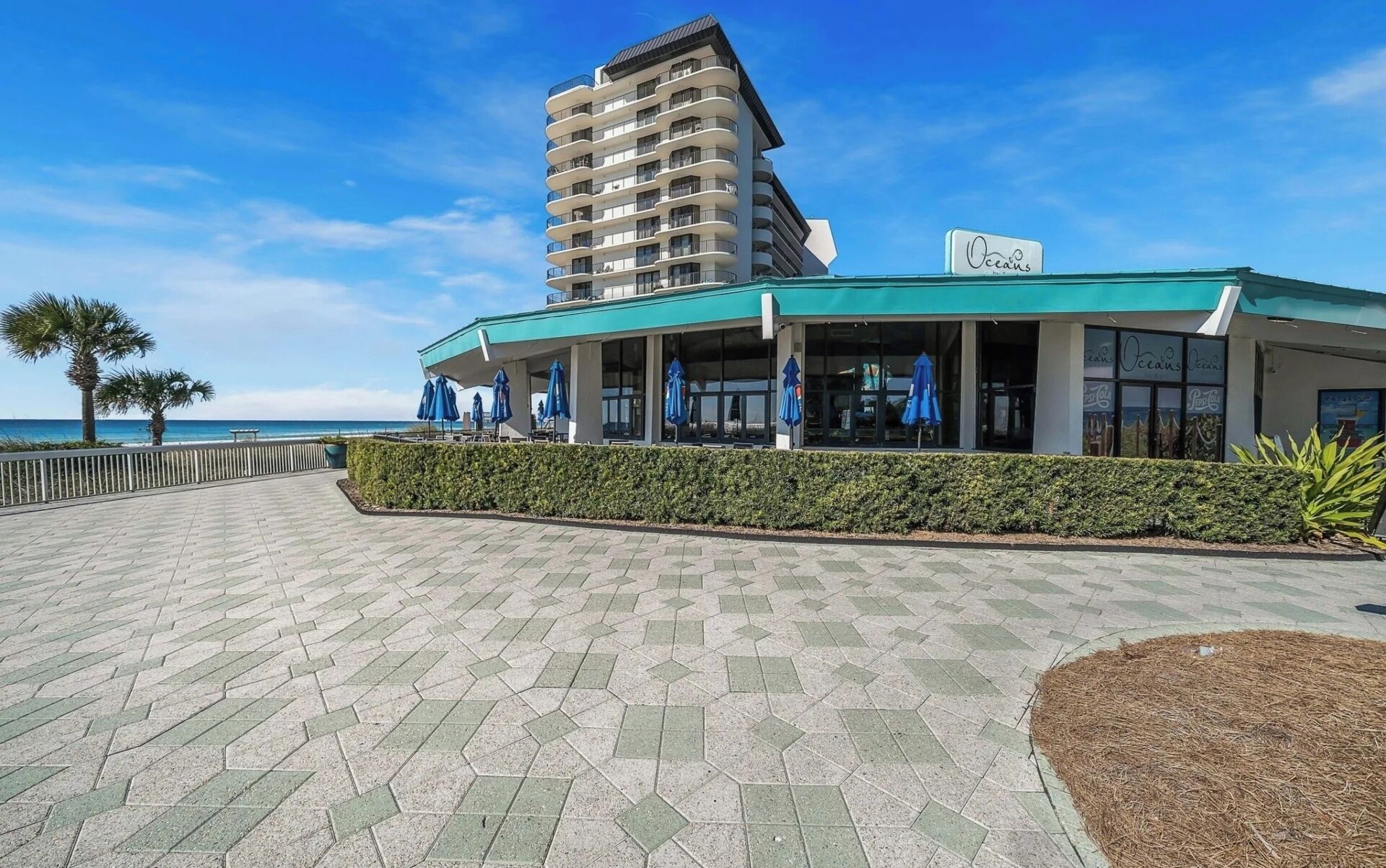 Oceans Restaurant by the lagoon pool