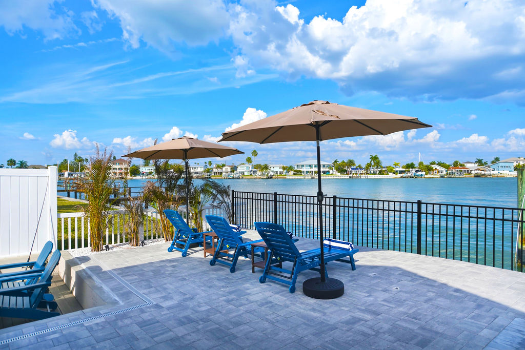 Whether you're cooling off in the water or relaxing with a drink under the umbrellas this is where island time truly begins.