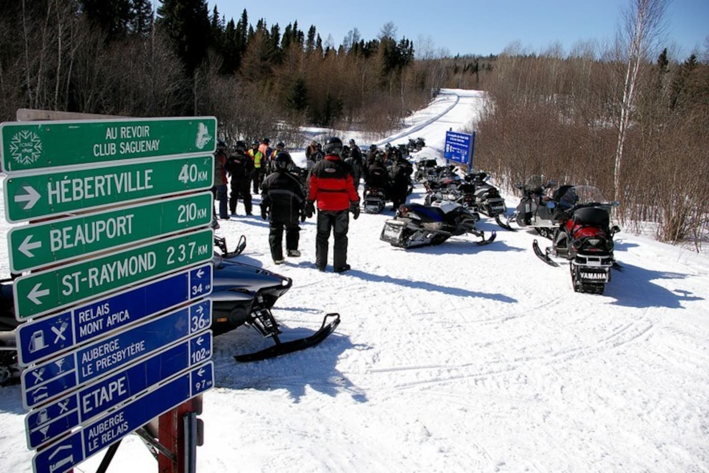 Piste de ski-doo à proximité