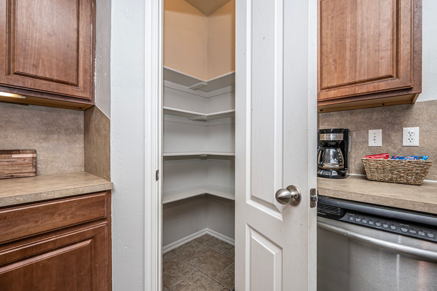 Oversized walk-in pantry