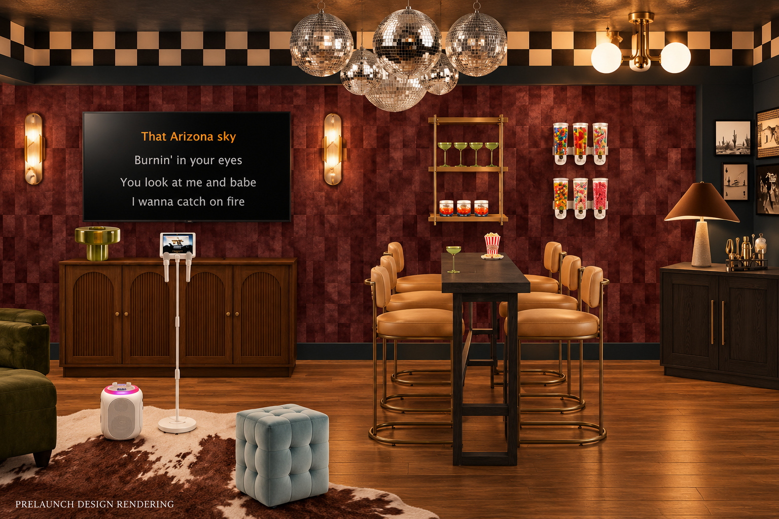 {Karaoke Lounge} Bring your best vocals—or just your most enthusiastic backup singers. Firebird’s moody karaoke lounge turns a night at home into the Scottsdale after-party your crew will be talking about.