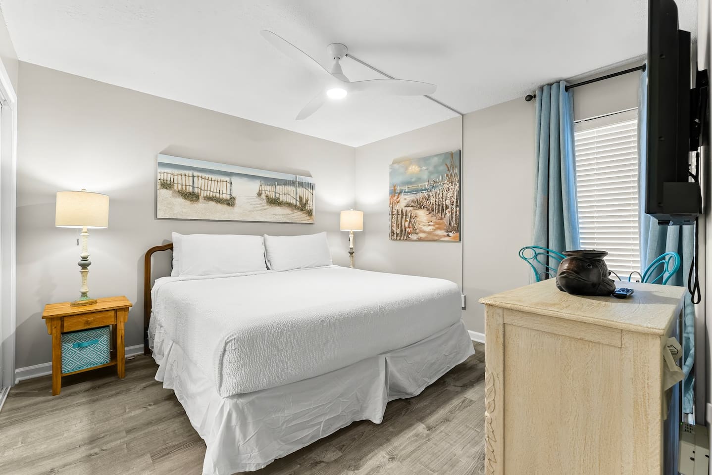 Master bedroom with king bed