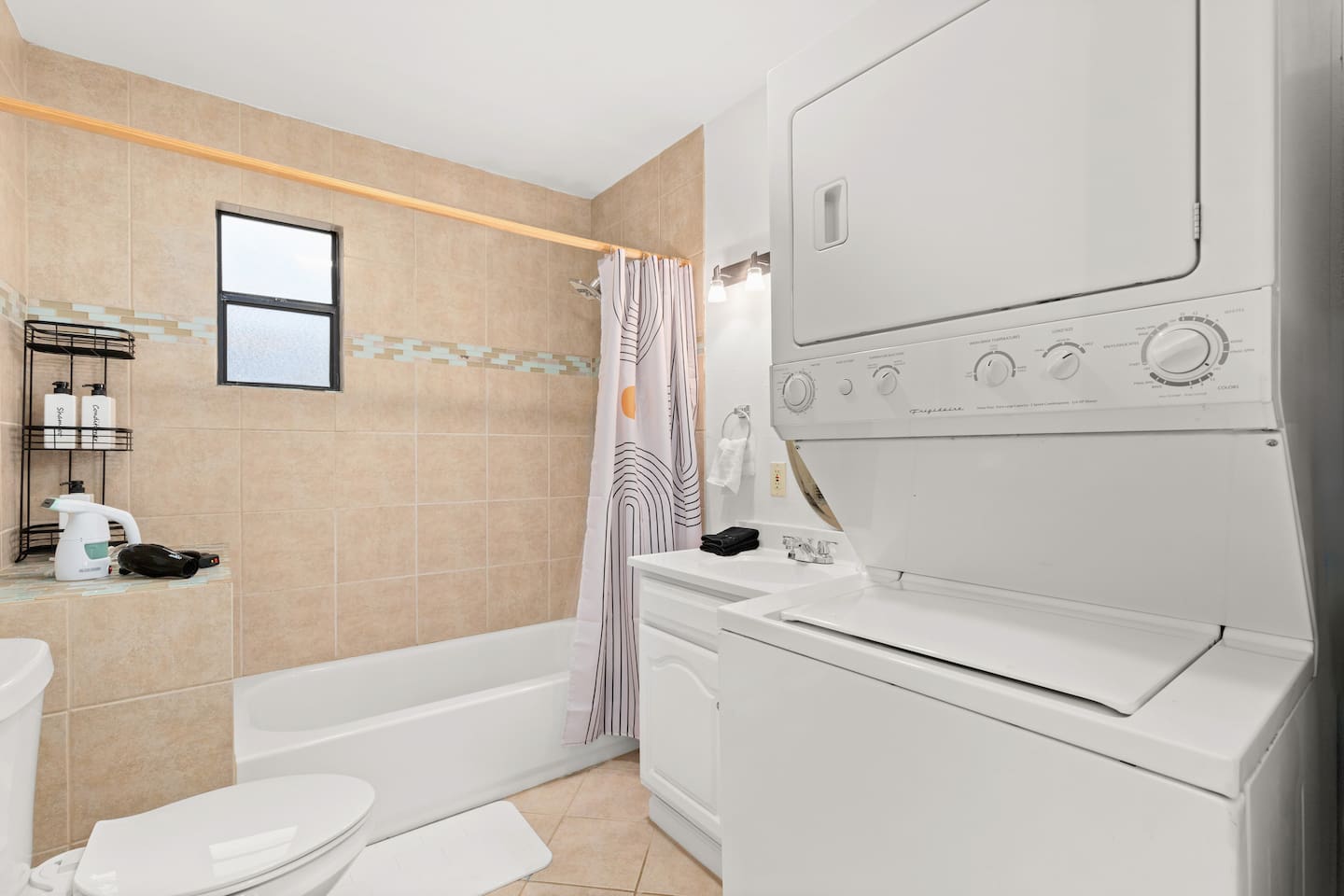 Freshen up your stay with our in-unit washer and dryer, tucked away in the casita bathroom for ultimate convenience.