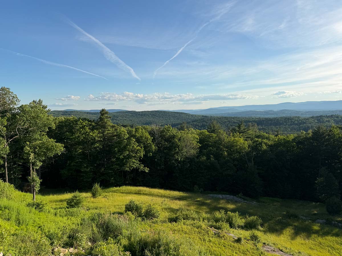 Summer meadow on the 167 acres at Sunset Falls Estate &mdash; Berkshires