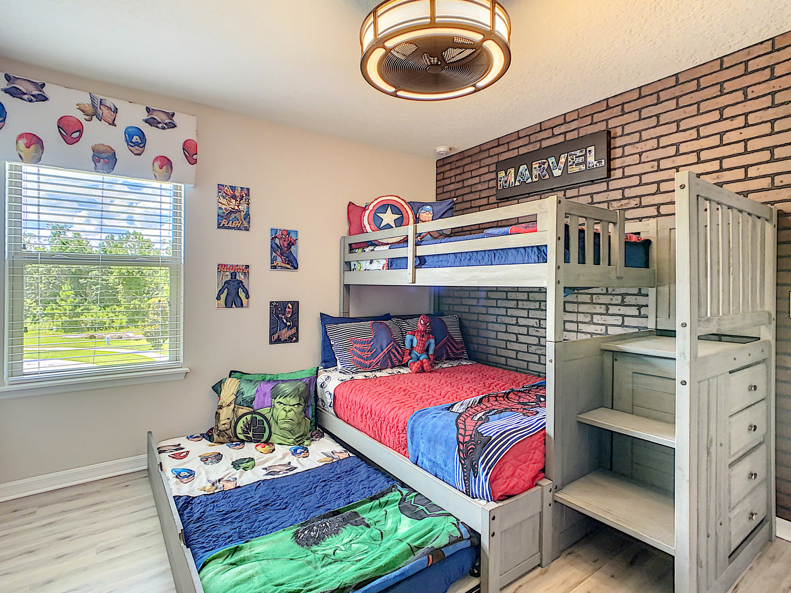 Bedroom 7 - 2nd Floor - Double-Twin-Twin Trundle