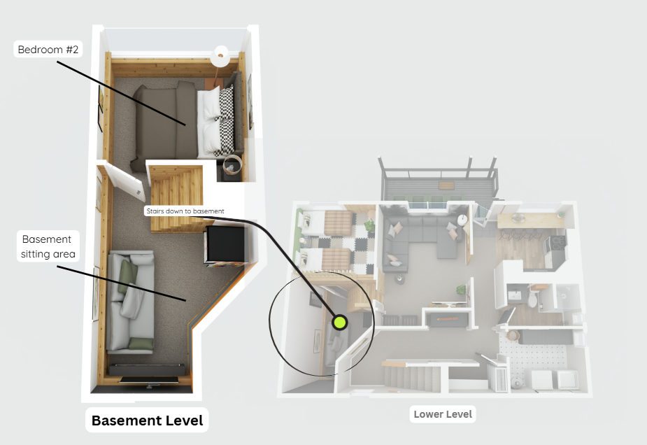 Basement 3D Floor Plan