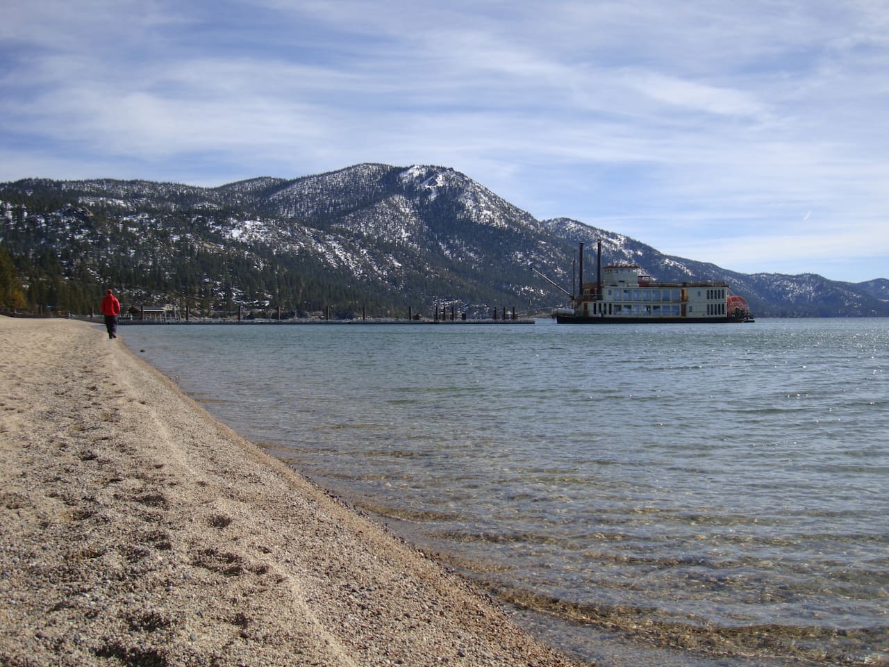 5-minute walk to Incline Village's private beach.  Access to private beaches are restricted.