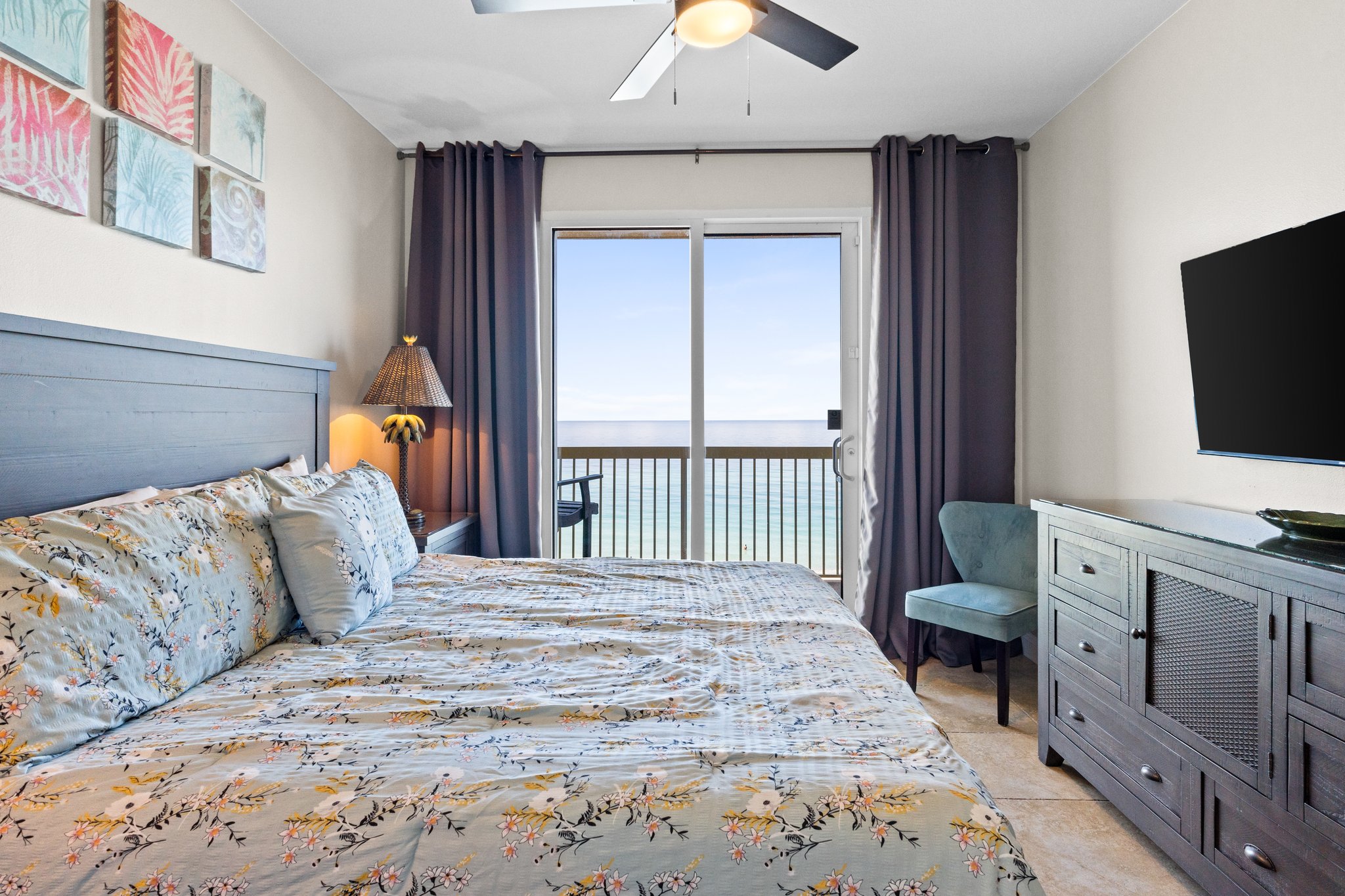King size bed in master