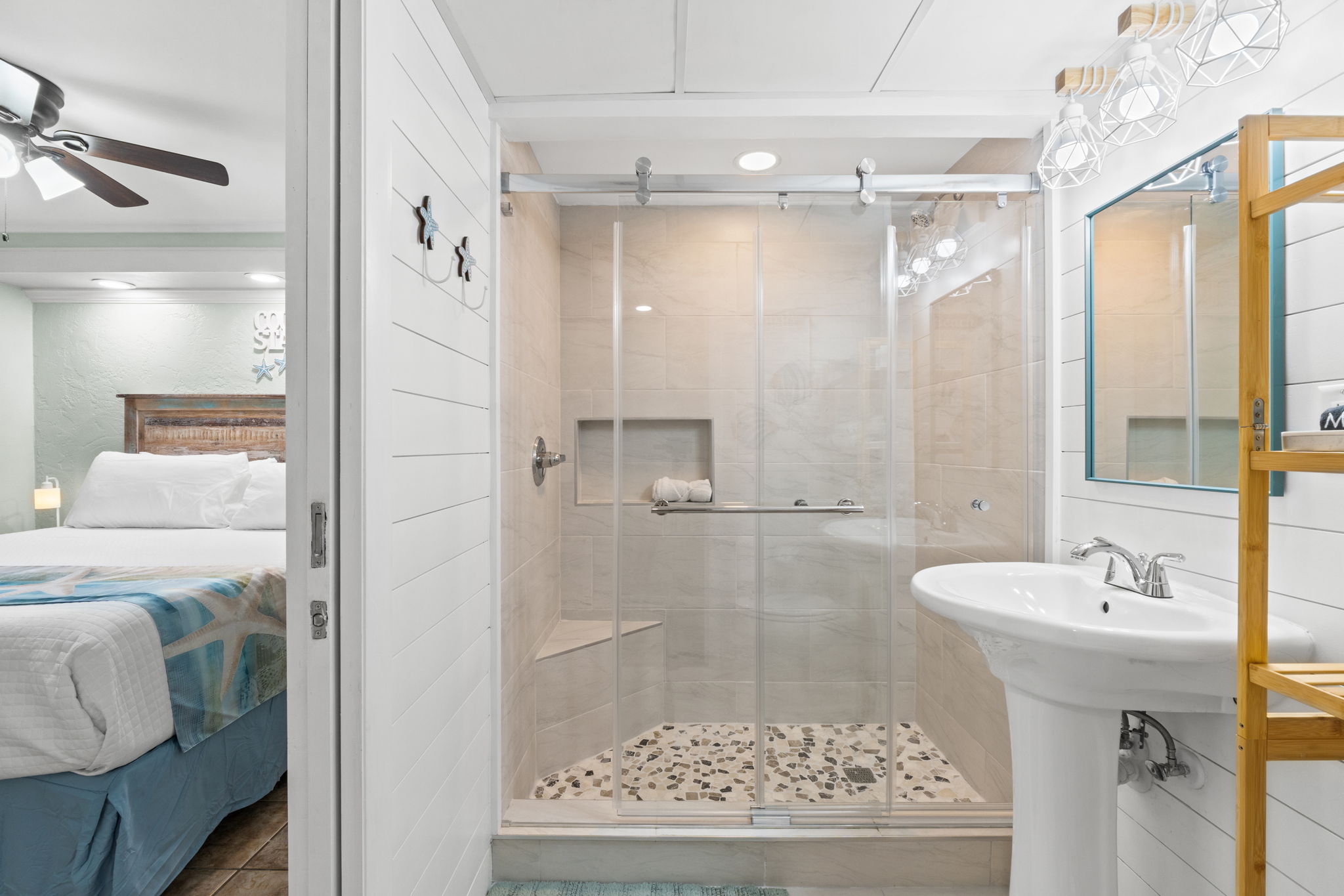 Newly Renovated Bathroom with Shower