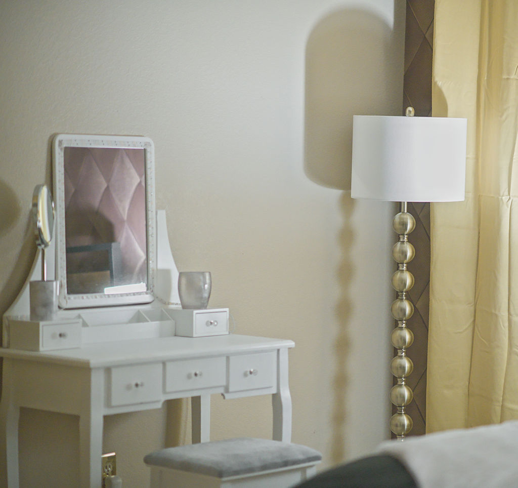 Vanity/makeup table inside master bedroom