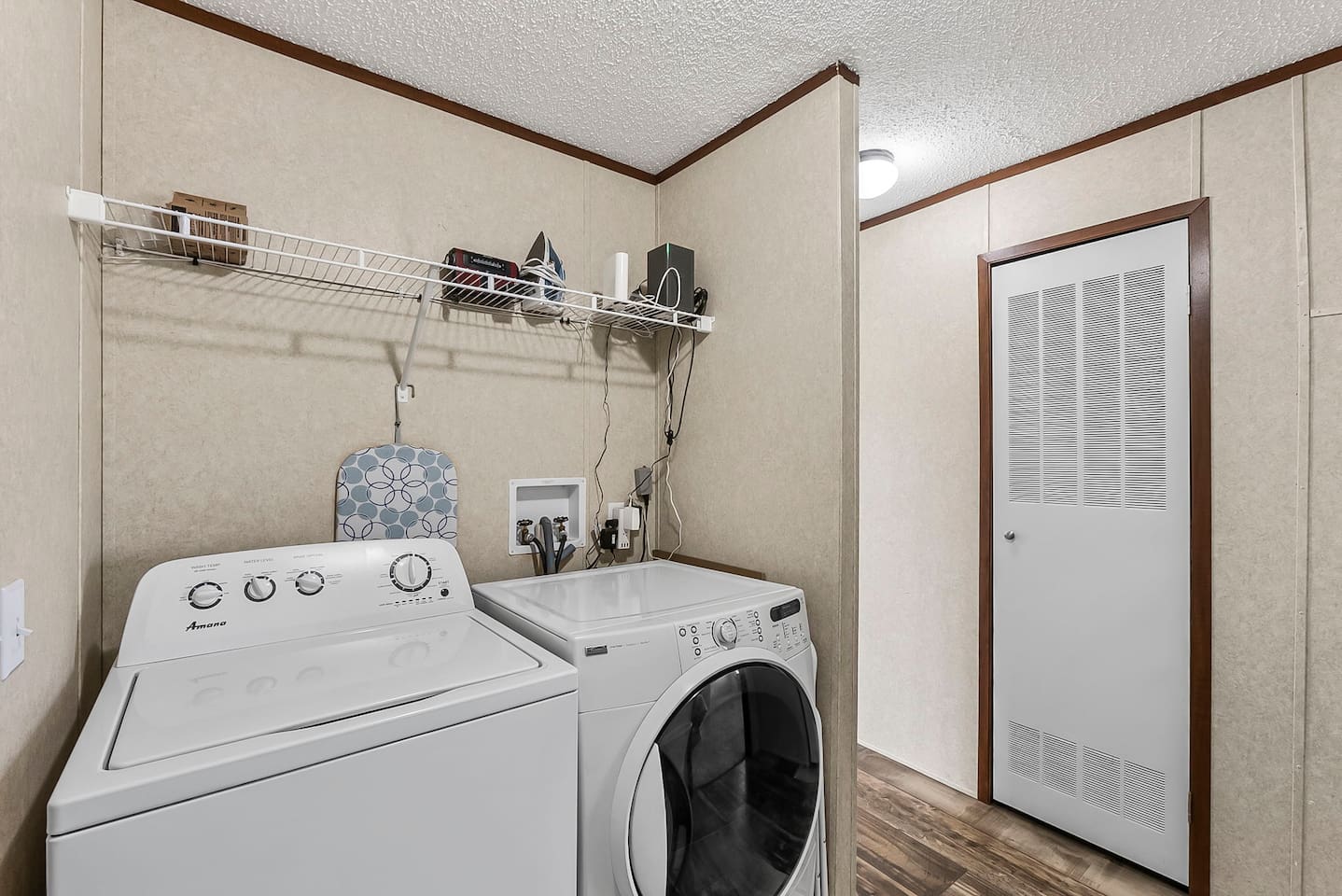 Convenient in-unit laundry area with washer and dryer—perfect for longer stays and added comfort.