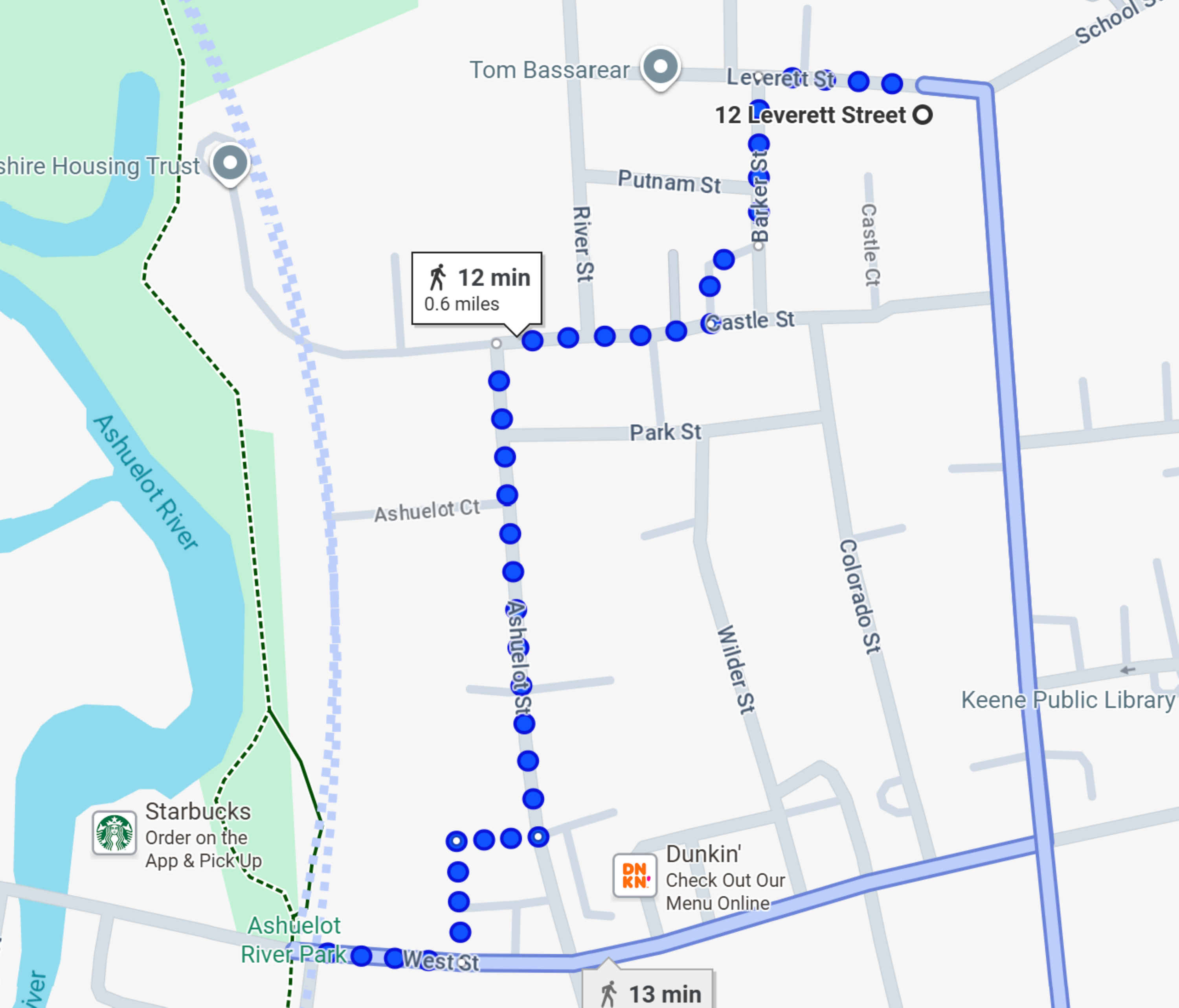 Walk to the Beautiful Jonathan-Daniels Trail / Ashuelot River