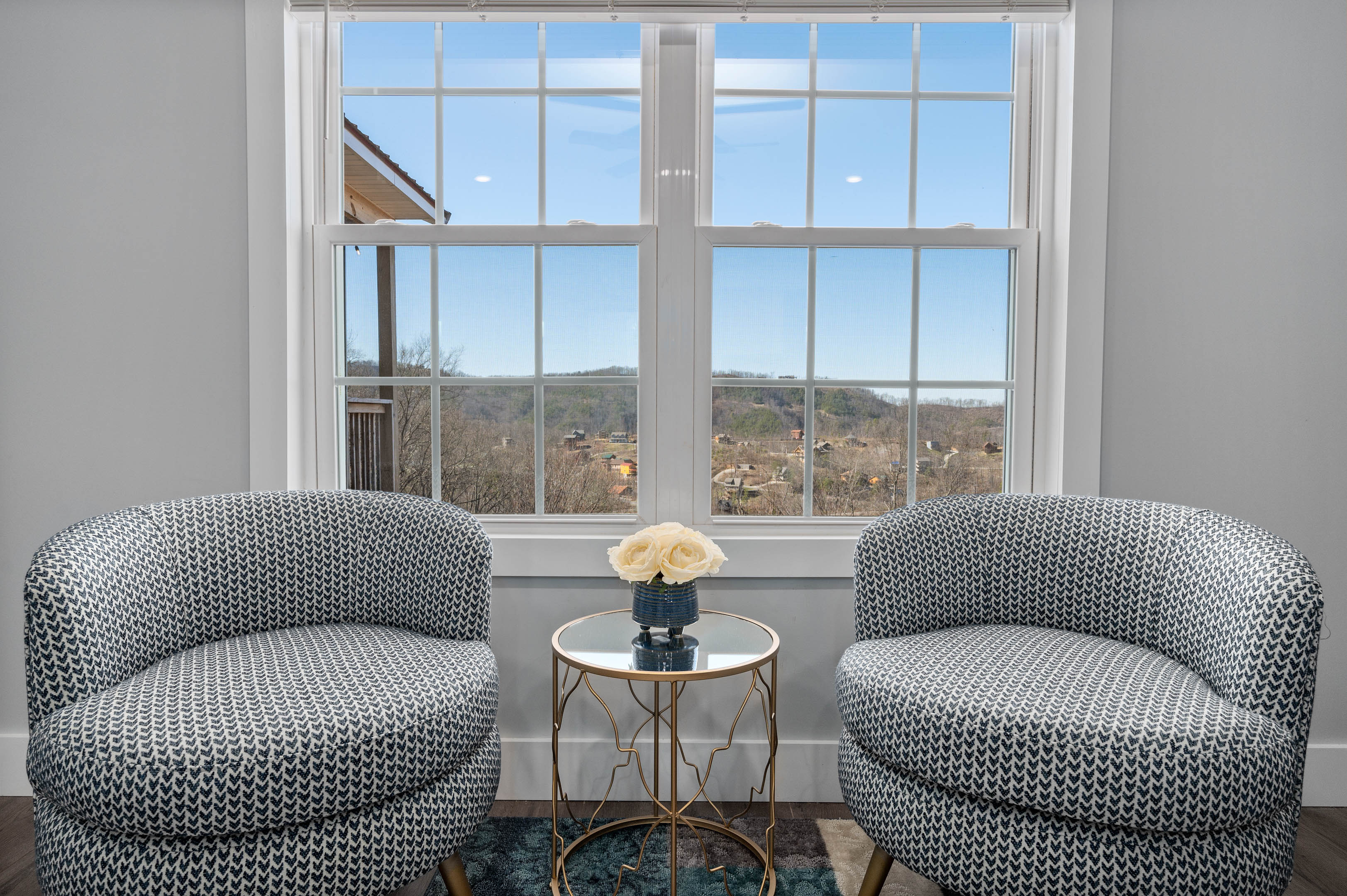 Master bedroom sitting area...my favorite seat in the house!