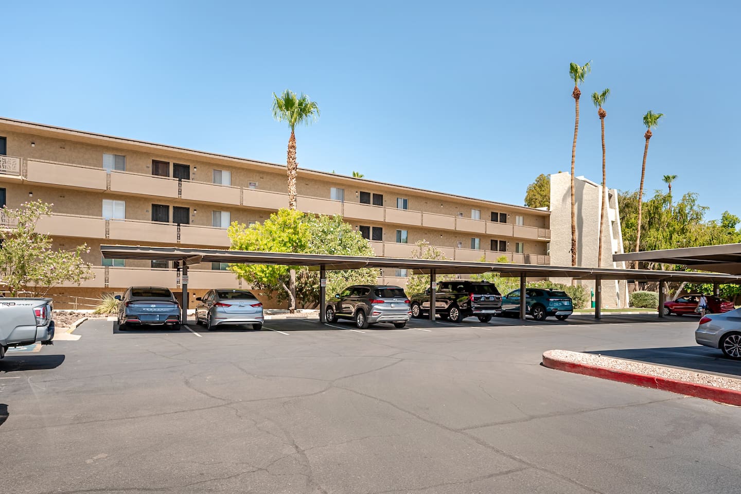 Covered parking spot included just steps from the stairs to the condo. There is also an elevator to the 3rd floor.