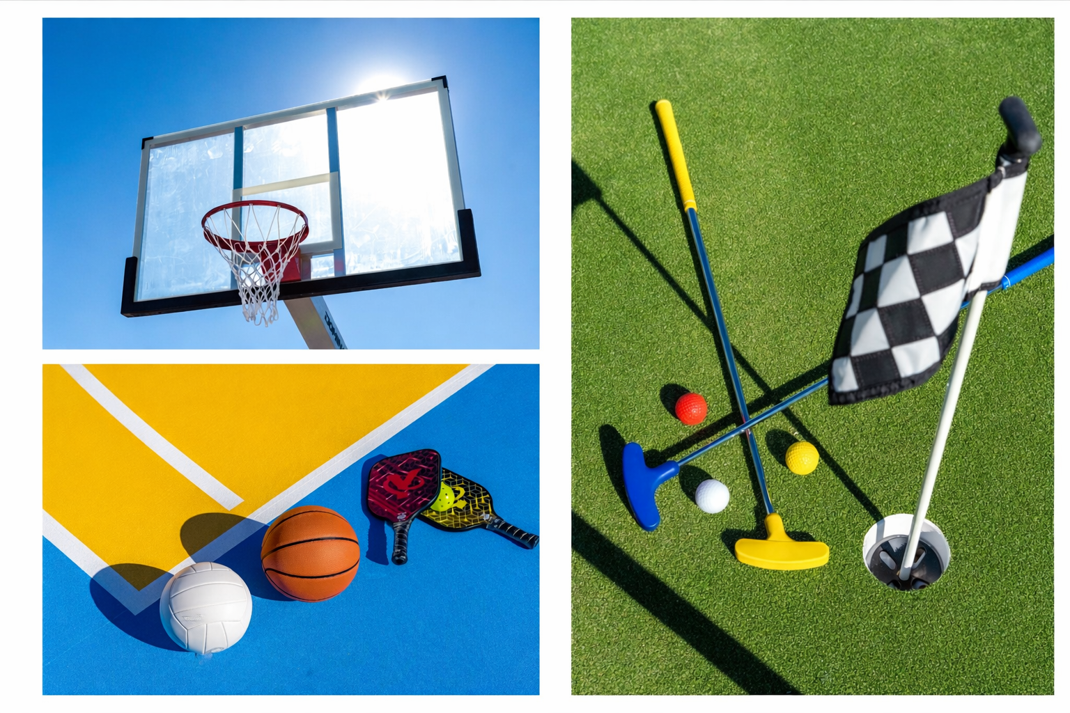 Basketball court, pickleball, sand volleyball, and mini golf in your private Scottsdale backyard — endless activities for guests of all ages.