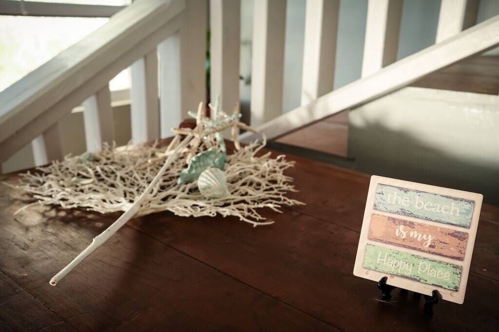 Small coastal touches throughout