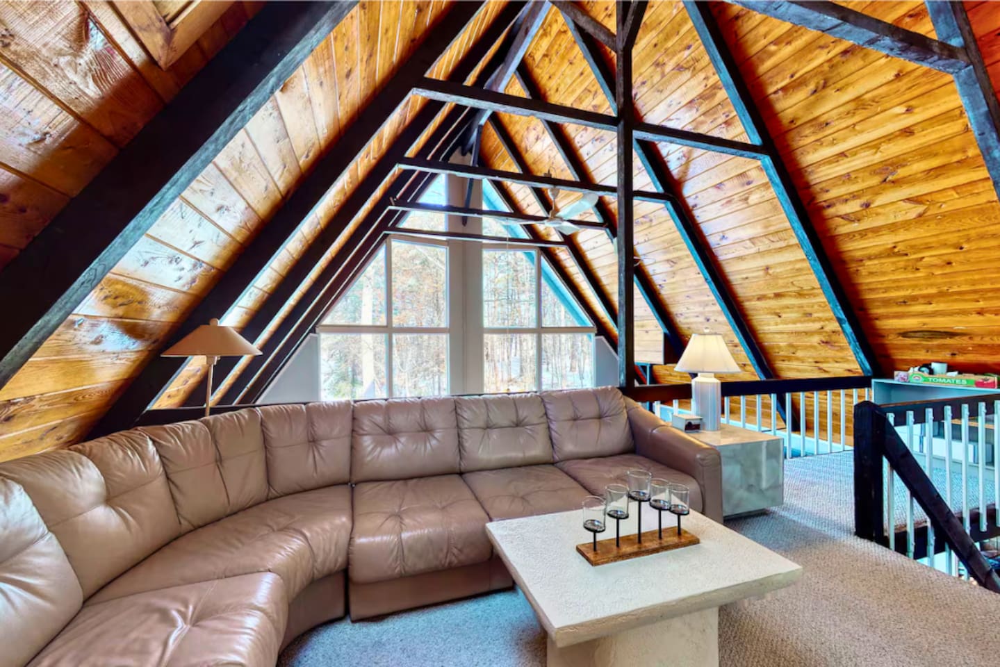Enjoy the beautiful view of the lake from the second floor landing! 