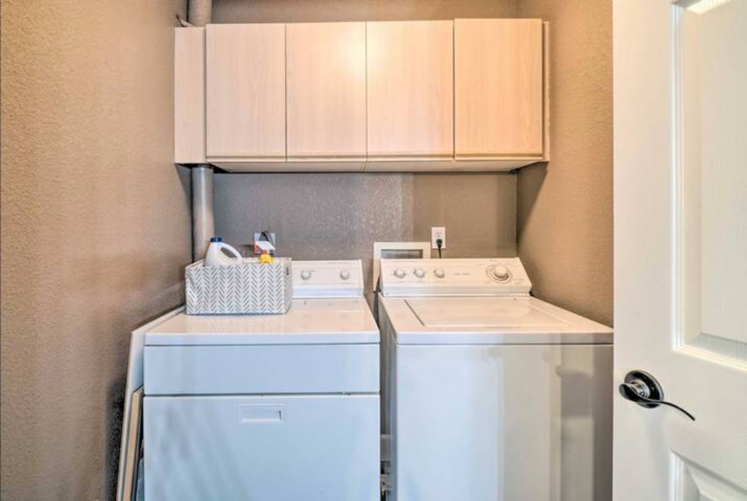 Washer and Dryer inside the condo!