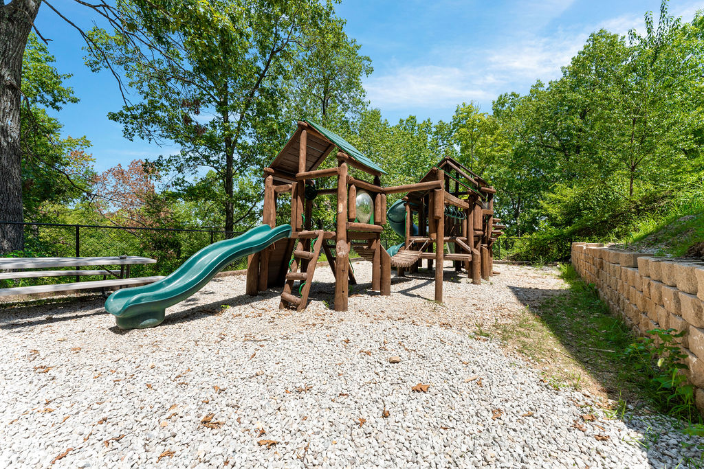 Fun resort playground area perfect for little adventurers