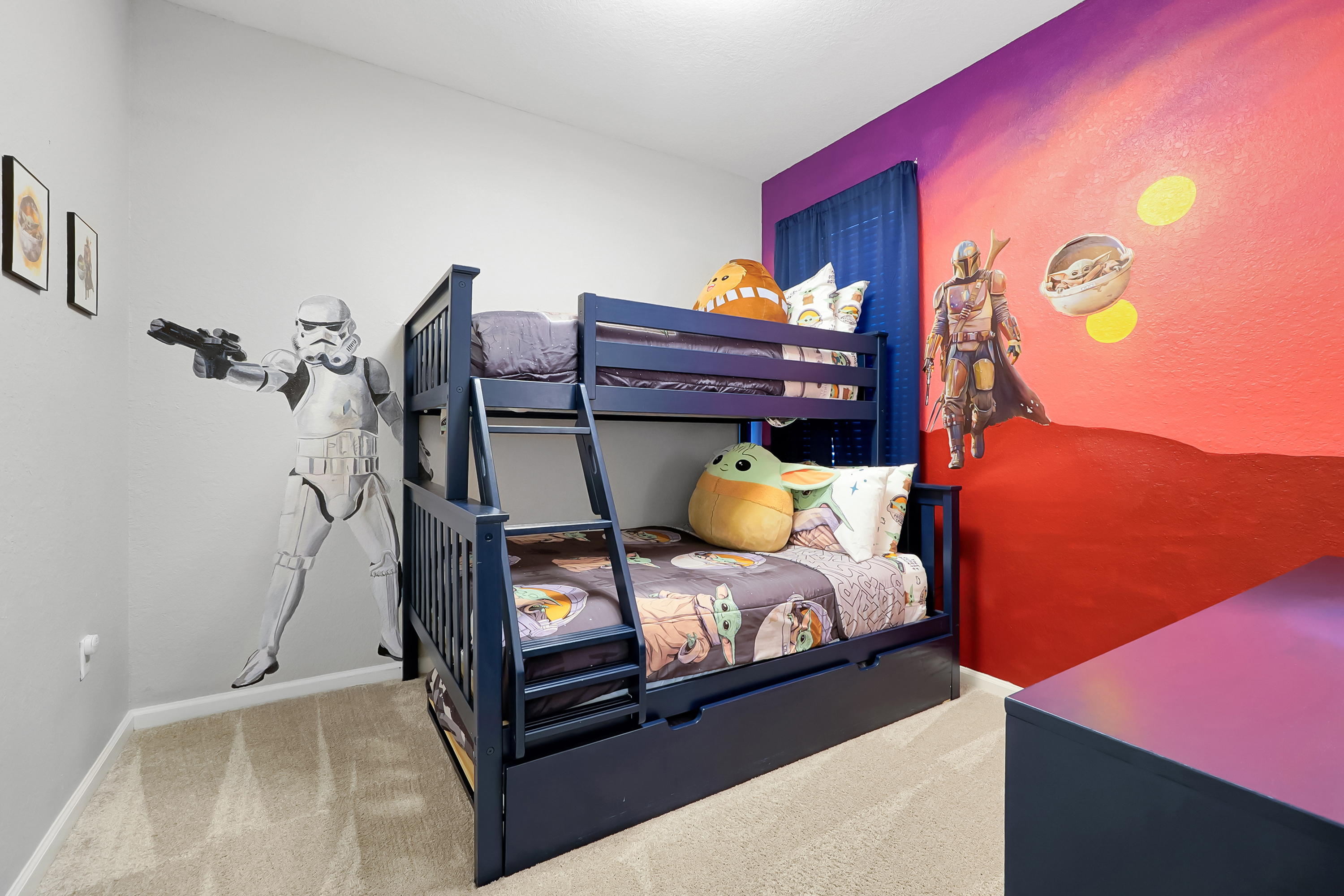 Mandalorian-themed bunk room